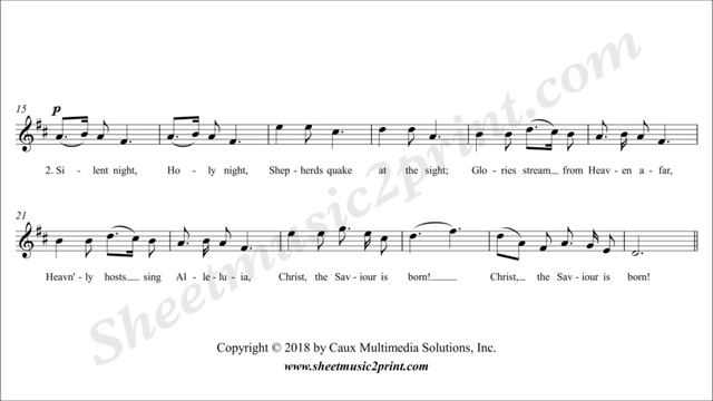 Silent Night Variations - D Major