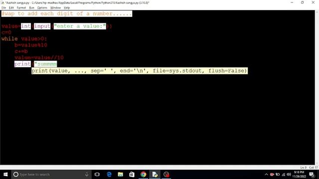 most important python program to add each digit of a number смотреть онлайн
