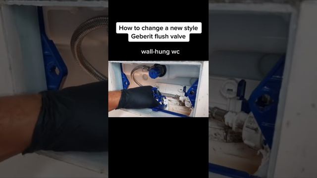 How to change a new style Geberit flush valve | wall hung toilet repair смотреть онлайн