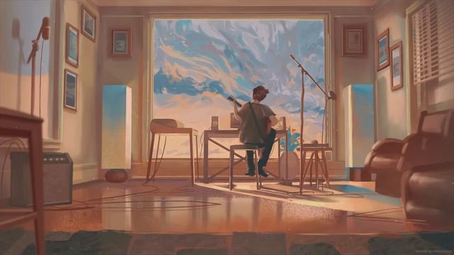 Lofi Boy Playing Guitar, Hiphop Mix | Lofi Music For Sleep, Stress Relief And Clam