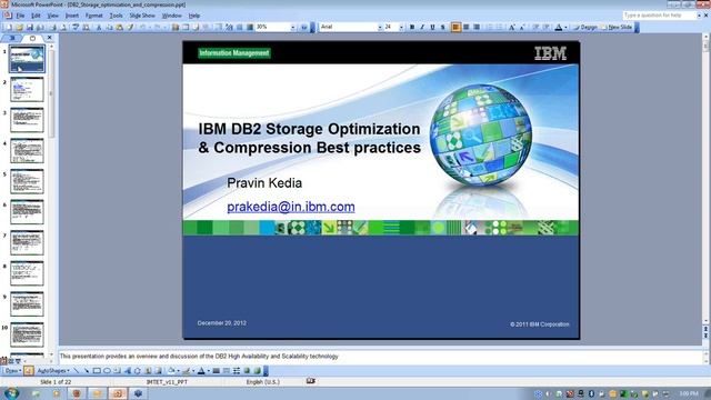 DB2 data compression and storage optimization смотреть онлайн