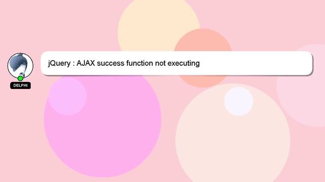 jQuery : AJAX success function not executing смотреть онлайн