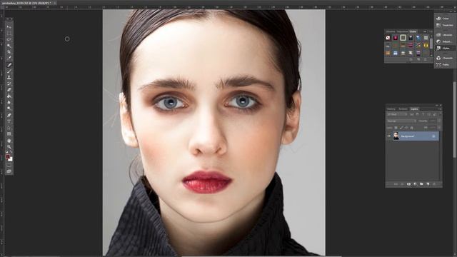 Экспресс обработка портрета в фотошоп смотреть онлайн