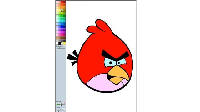 Red Angry Bird - Coloring Pages - Coloring Book For Kids смотреть онлайн