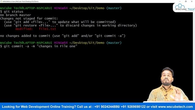 How to Skip the Staging Area and Directly Commit in Git | Git Tutorial смотреть онлайн