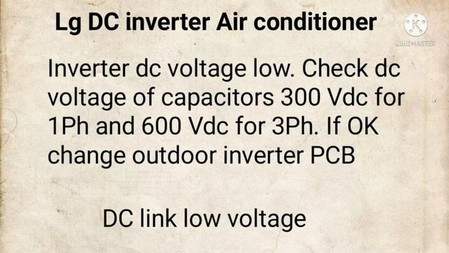 LG DC Inverter  Air Conditioner Ch 23 Error  Code Problem