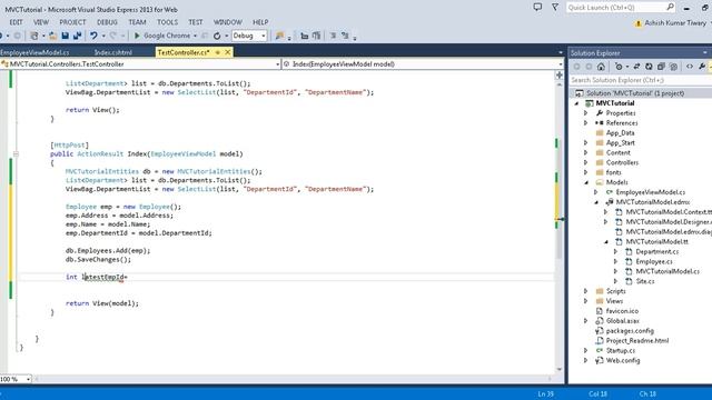 Part 13- Insert data into MULTIPLE TABLES in an ASP.NET MVC application смотреть онлайн