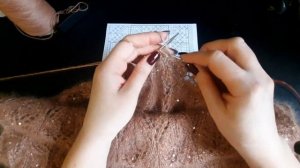 ///Нежнейший палантин спицами "КАРАМЕЛЬ "/// продолжаю вязать///