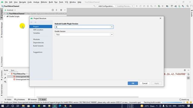 fixed Unrecognized Android Studio version 202.7, please retry with version 2020.3.1 or newer. смотреть онлайн