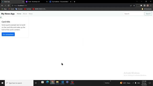 How To Create A News App Using React.js || Fetch News From News Api смотреть онлайн