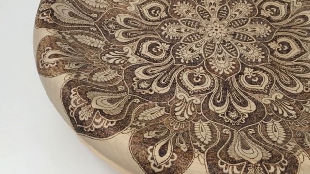 Выжигание на дереве. Клен. Pyrography. Dish. Wooden.