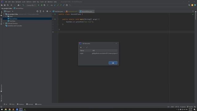 Git #8. Add remote and push with IDEA. Додавання remote і пуш через IDEA. смотреть онлайн