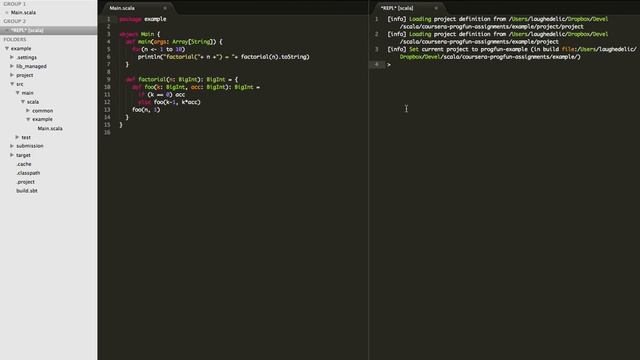 SublimeREPL SBT integration demo смотреть онлайн