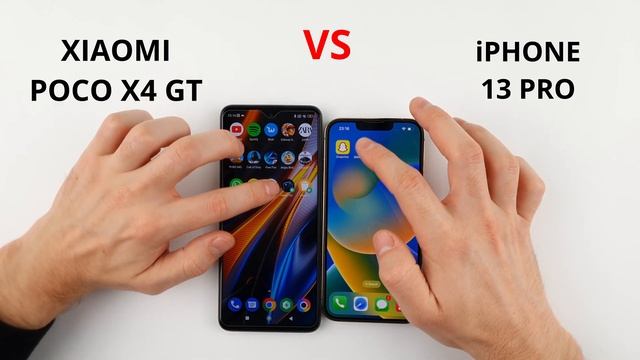 Xiaomi Poco X4 GT vs iPhone 13 Pro | SPEED TEST смотреть онлайн