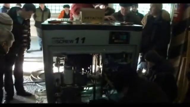 Подготовка к запуску компрессора HITACHI OSP11M5ARN смотреть онлайн