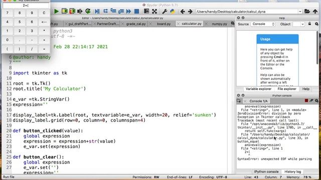 Python GUI Calculator using Tkinter Serie - 4 смотреть онлайн