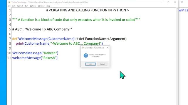 #15 Python Tutorial for Beginners | Python Function | What is Function in Python with Example смотреть онлайн