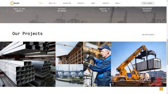 Creator - Civil Engineering Multipage Website Template TMT Ken'ichi R смотреть онлайн