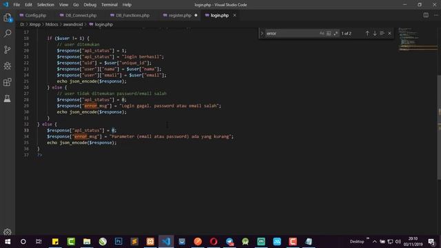 Tutorial Cara Membuat API Login dan Regitrasi Menggunakan PHP смотреть онлайн