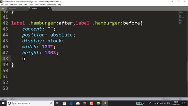 PURE CSS HAMBURGER MENU смотреть онлайн