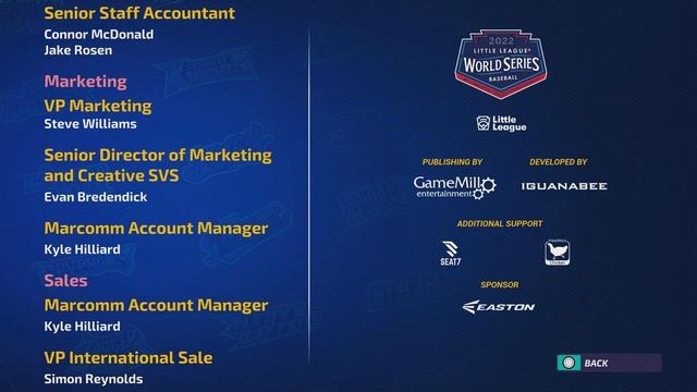 Little League World Series Baseball 2022 (PS5) - Credits смотреть онлайн