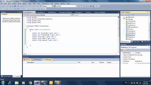C# Tutorial How to create Sale form with classes and database sql in Urdu Hindi Lecture No.13 смотреть онлайн