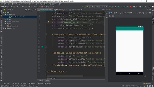 Android & Kotlin || TabLayout & Custom ActionBar смотреть онлайн