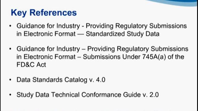 Providing Regulatory Submissions In Electronic Format Standardized Study Data смотреть онлайн