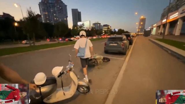 ПАРАДЕЕВИЧ УРОНИЛ НОВЫЙ СКУТЕР #paradeev1ch #danila_gorilla #koreszhy #ирл #хазяева