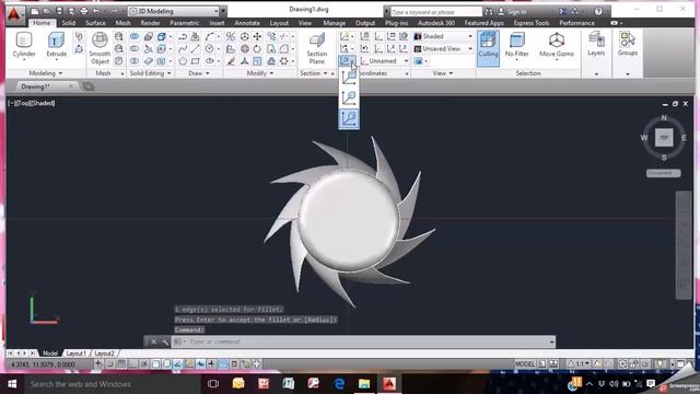 How to create CPU fan in Auto Cad смотреть онлайн