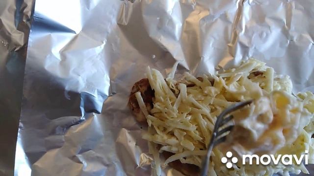 Лодочки с мясом и картофелем из фольги.#мясорецепт смотреть онлайн