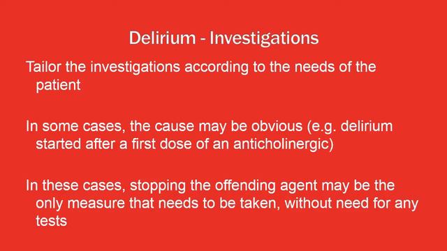 Psychiatry Lecture: Delirium смотреть онлайн
