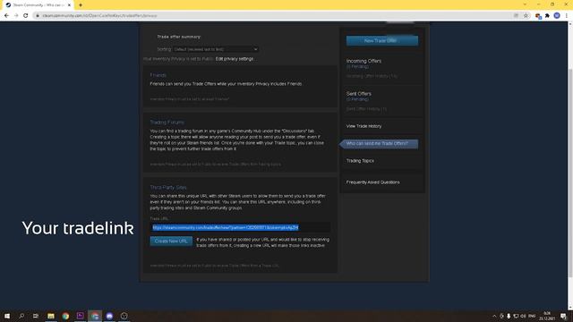 How to find steam Trade URL (TRADELINK) and Privacy Settings смотреть онлайн