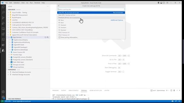 Deploying a Web App to Azure from VS Code [GCast 135] смотреть онлайн