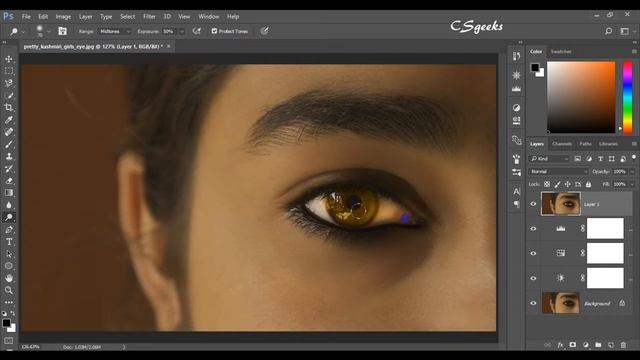 Photoshop Tutorials #39 Dodge and Burn tools (हिन्दी) смотреть онлайн