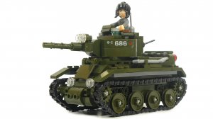 Собираем Лего танк - Sluban M38-B0686 Союзный кавалерийский танк