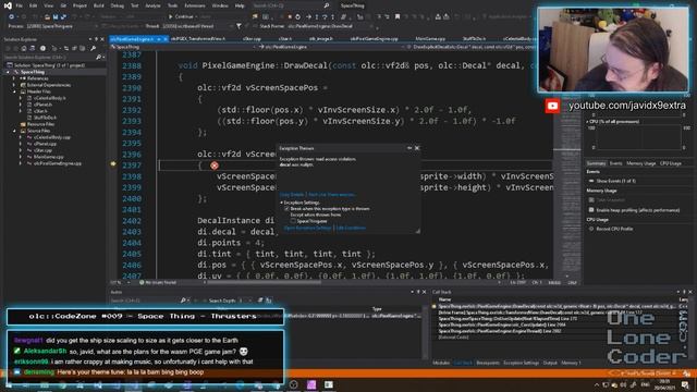 olc::CodeZone #009 - Space Thing - Thrusters смотреть онлайн