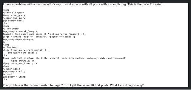 Wordpress: Pagination problem after WP_Query with tag filtering (2 Solutions!!) смотреть онлайн