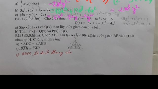Đề khảo sát chất lượng đầu năm toán lớp 8. смотреть онлайн
