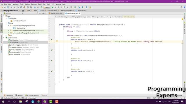 Integrate FFMpeg (Video Editor) Library using Android Studio Tutorial смотреть онлайн