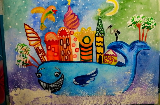 Как нарисовать сказку "Рыба-кит" смотреть онлайн