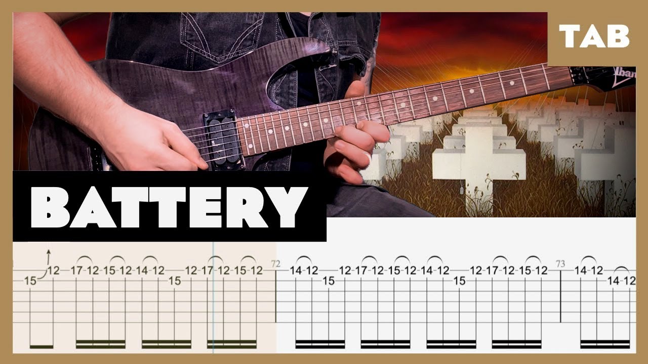 Metallica - Battery - Guitar Tab | Lesson | Cover | Tutorial | Blue Lava смотреть онлайн