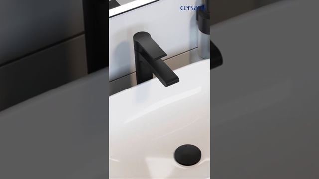 Черный матовый смеситель BRASKO BLACK бренда Cersanit? Идеальное сочетание с накладной раковиной смотреть онлайн