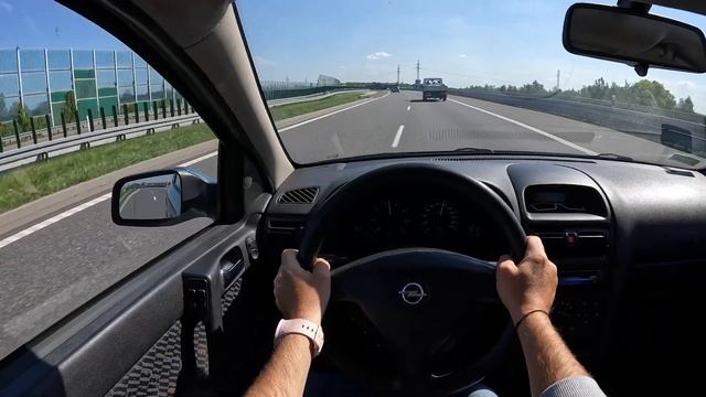 2001 Opel Astra G [1.6 16V 101HP] |0-100| POV Test Drive #1244 Joe Black