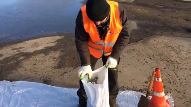 Укладка холодного асфальта при минусовых температурах