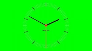 ФУТАЖ Часы (хромакей)