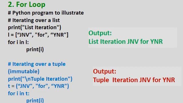 CONTROL STATEMENTS ITERATION смотреть онлайн