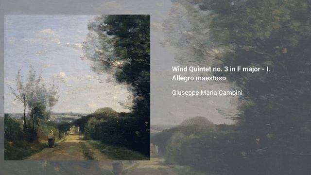 Wind Quintet no. 3 in F major - I. Allegro maestoso, Giuseppe Maria Cambini смотреть онлайн