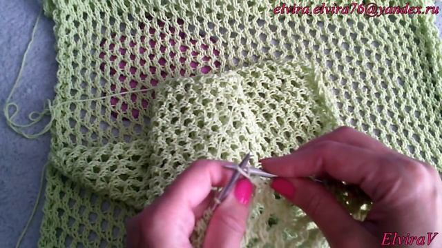 Туника пляжная спицами/Мастер-класс/Вязание спицами смотреть онлайн