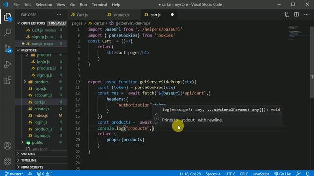 #13 Cart model & fetch user cart | React Server Side Rendering | Next js tutorial in Hindi смотреть онлайн